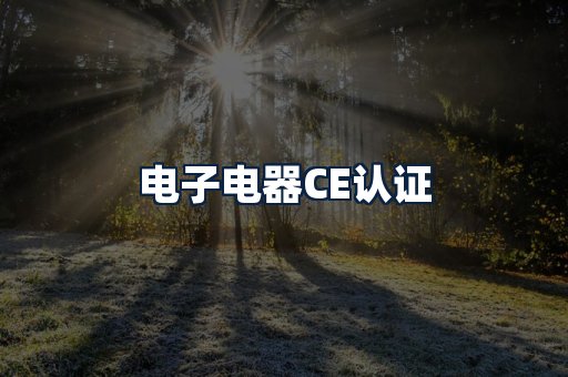 电子电器CE认证